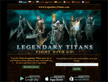 Tablet Screenshot of legendarytitans.com